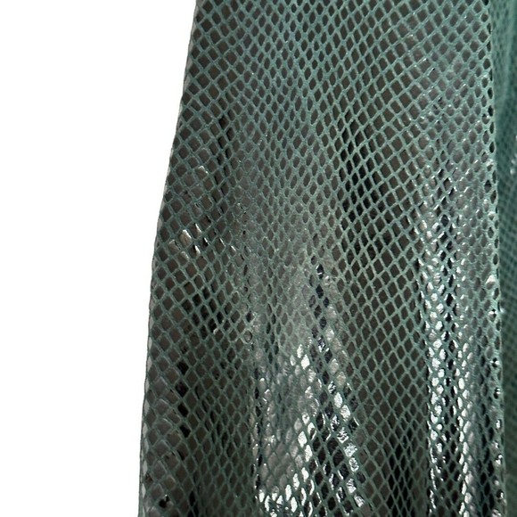 Scotch & Soda Women’s Smart Tarte Reptile print Green Goat Suede jacket Small - Picture 6 of 15